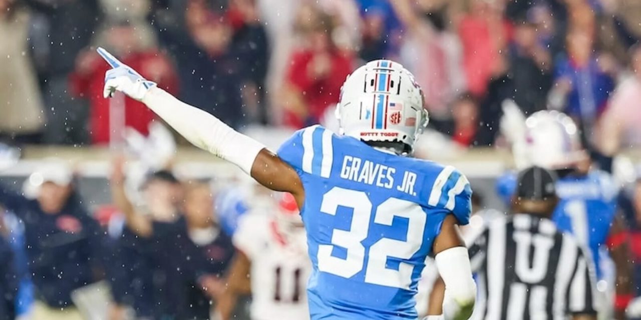 Ole Miss Cornerback Chris Graves Jr. Sets Lofty Goals: All-American Honors and Thorpe Award; Credits Pete Golding for Transfer to Ole Miss