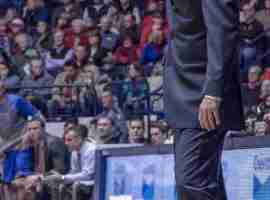 Coach Kennedy is dubious about the call