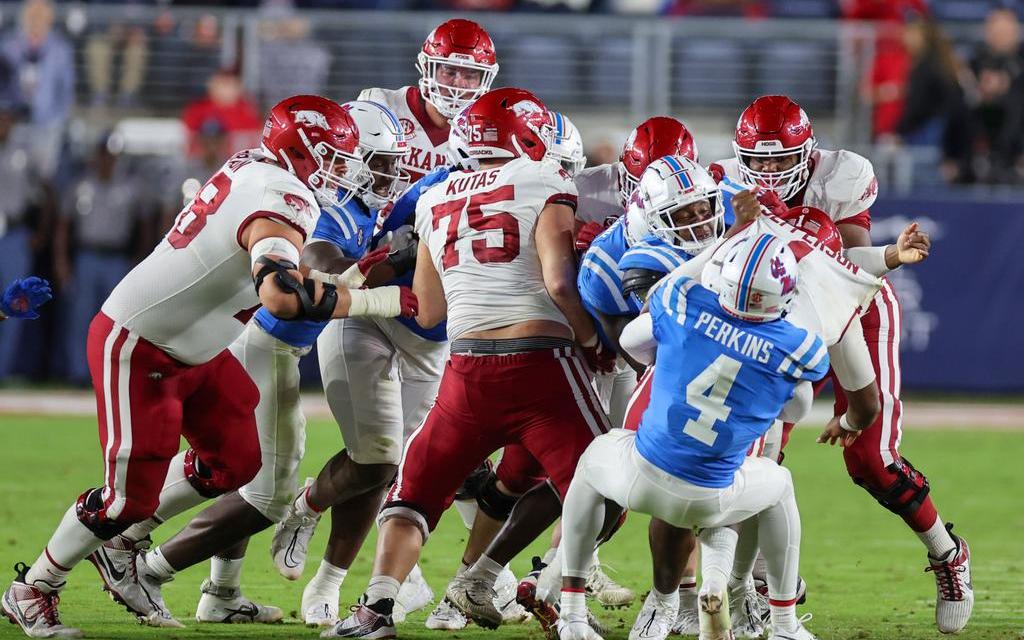 Rebels held Arkansas’ potent rushing attack to just 36 yards: ‘That was one we definitely won on defense’