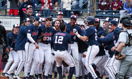 Kemp Alderman walks it off as Ole Miss defeats Purdue, 7-6, in extras to clinch the series