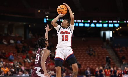 Rebels roll to SEC Tourney semifinals with 77-60 win over Texas A&M