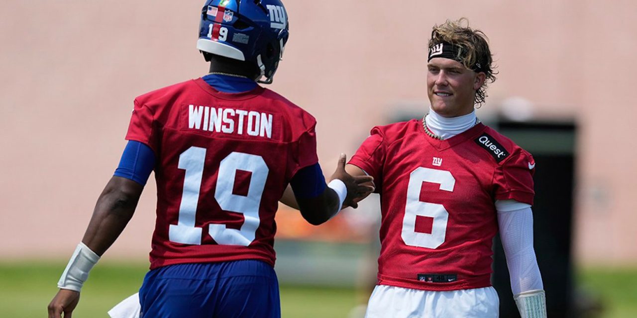 Former Rebel QB Jaxson Dart Opens Camp as QB3 for New York Giants