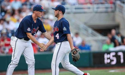 Smokin’ Hot: Ole Miss Continues Undefeated Streak in Postseason Behind Masterful Outing From DeLucia