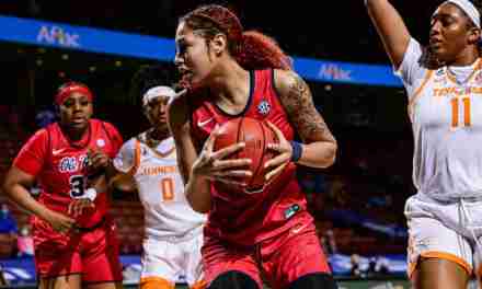 Rebels Eliminated from SEC Tournament by Tennessee in Thriller, 77-72