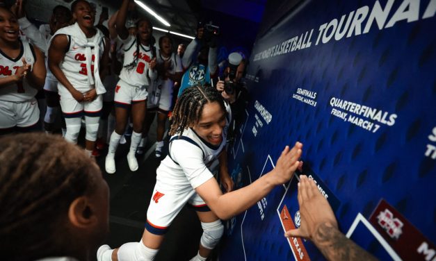 Ole Miss Rolls Past Mississippi State, Advances to SEC Quarterfinal Against No. 1 Texas