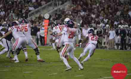 Teammates’ support helped Patterson remain confident during Rebels’ win over Aggies