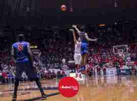 Perez takes the shot