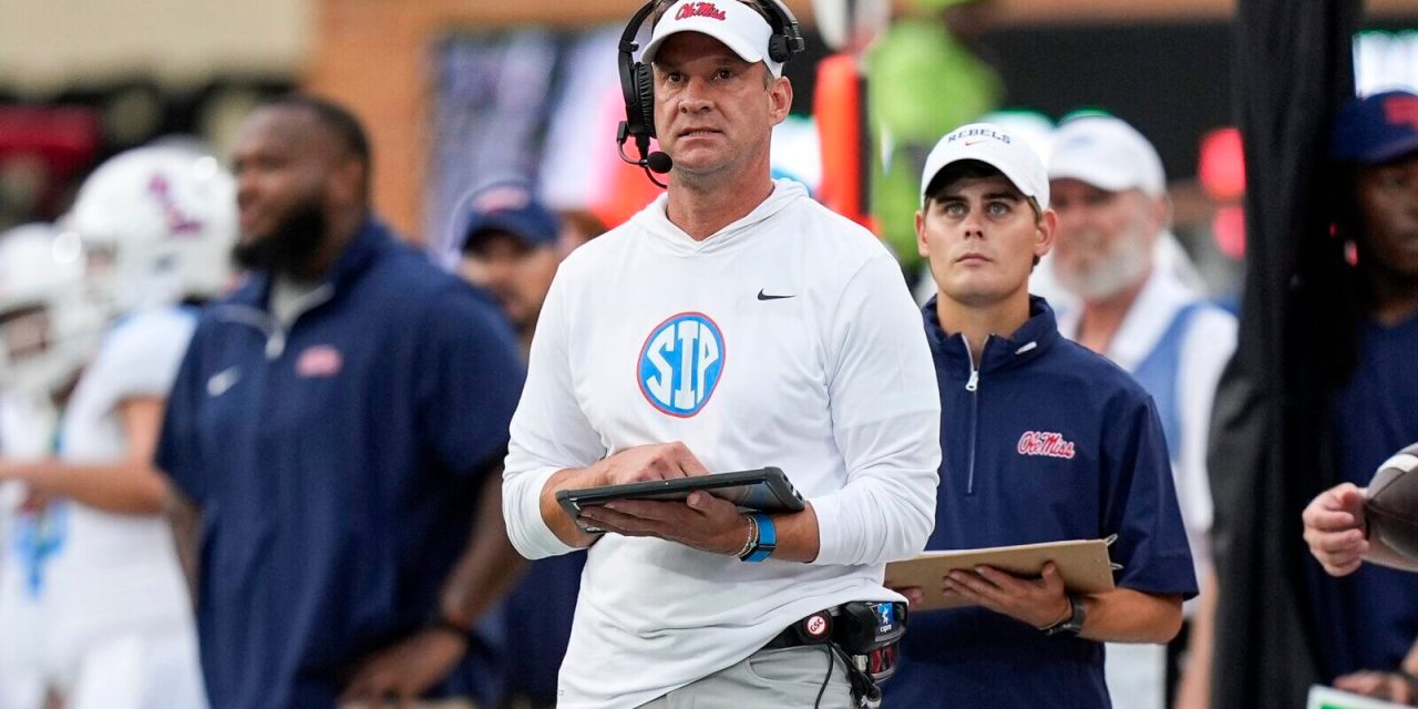 Lane Kiffin Talks Simmons, O-Line Injuries, and Young Playmakers as Rebels Close in on Season Opener