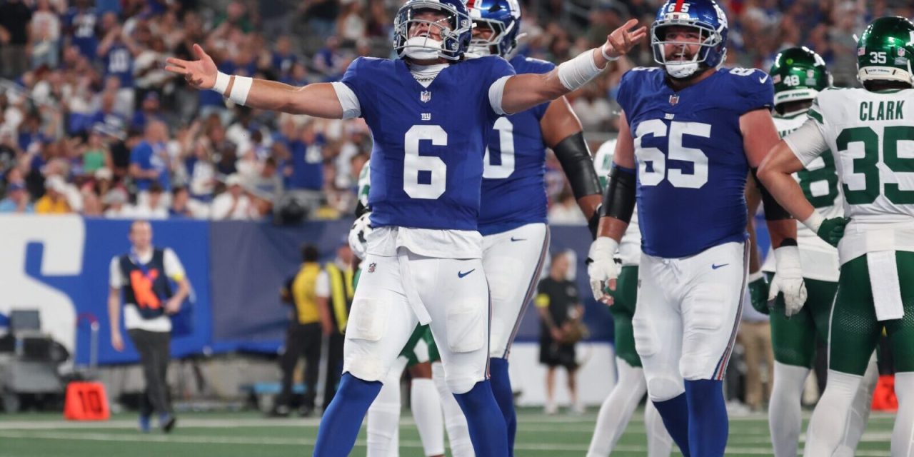 Jaxson Dart Shines in Giants’ Preseason Win Over Jets